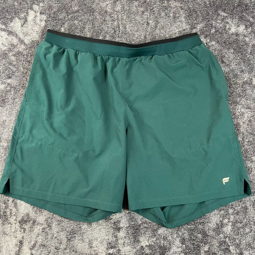 Fabletics The Fundamental II Short Men's XXL 7" Inseam Green Unlined Running
